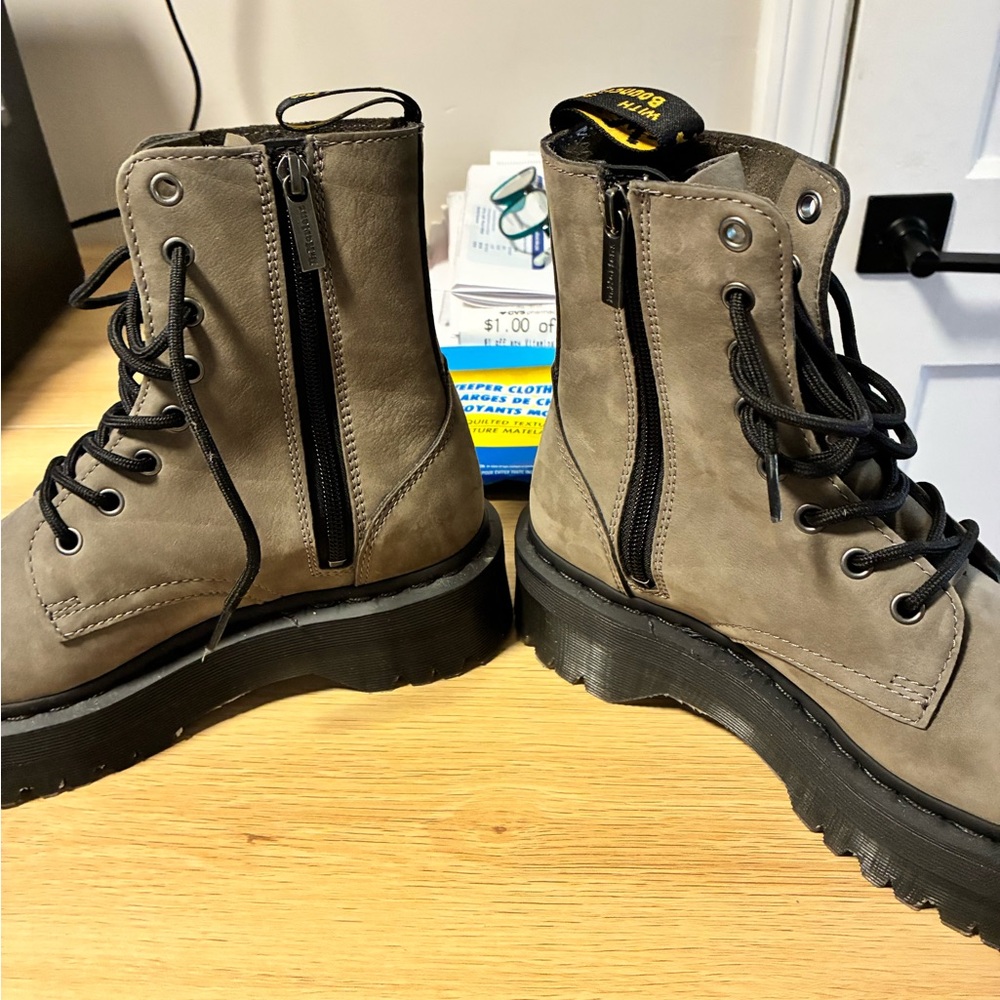 Dr. Martens Gray Jadon Boots - Picture 2 of 8